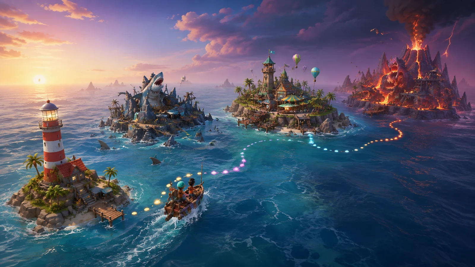 How to Fish boss progression illustration